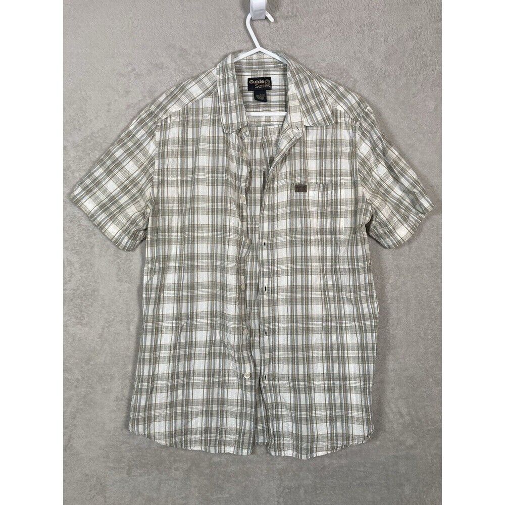 Gander Mountain Guide Series Mens White Short Sleeve Button Down Shirt Size M - Picture 1 of 5